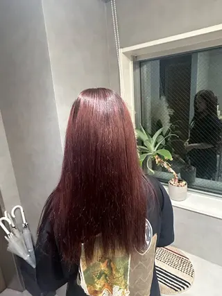 ロング カラー aoi/暖色カラー/ プツッとボブ🎀のヘアスタイル