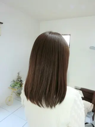 セミロング カラー ma cherie 　naoのヘアスタイル