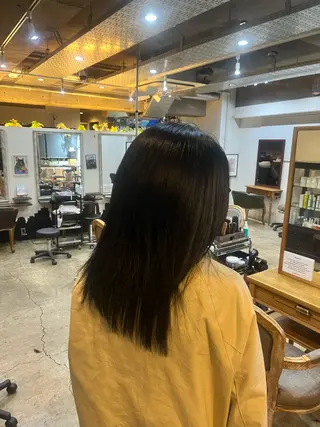 カラー パーマ 松原 樹里のヘアスタイル