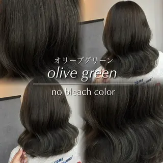 ミディアム カラー 加藤 結奈のヘアスタイル
