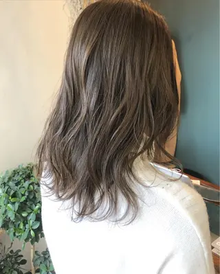 ミディアム カラー パーマ OVER→三軒茶屋 /縮毛矯正・髪質改善のヘアスタイル