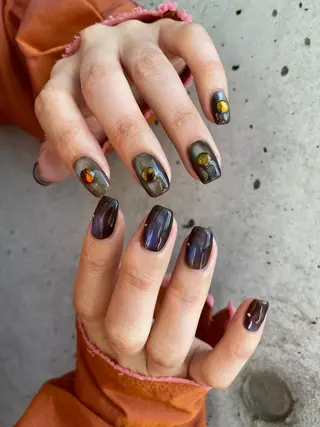 ネイル 草加ニュアンスネイル 🌚hersのネイルデザイン