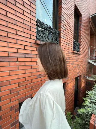 ミディアム カラー 田口 望愛のヘアスタイル