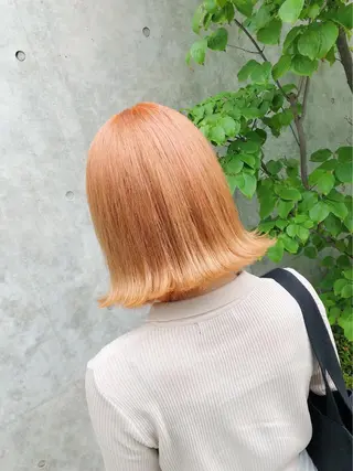 ショート カラー ブリーチなしカラー/ 髪質改善 佐藤 豪のヘアスタイル