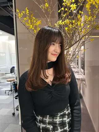 ロング 中原 優美のヘアスタイル
