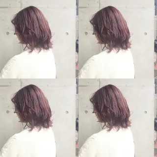 セミロング カラー ヘアアレンジ 竹内啓太 ボブのヘアスタイル