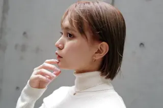 ミディアム カラー 横川/髪質改善/ メンズパーマ特化吉良のヘアスタイル