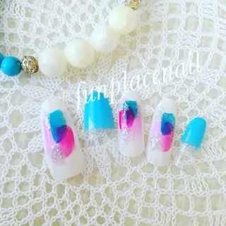 ショート ミディアム セミロング ロング カラー パーマ ヘアアレンジ メンズ キッズ ネイル まつエク nail salon＆school felice所属・フェリーチェ瑞江店 新山のネイルデザイン