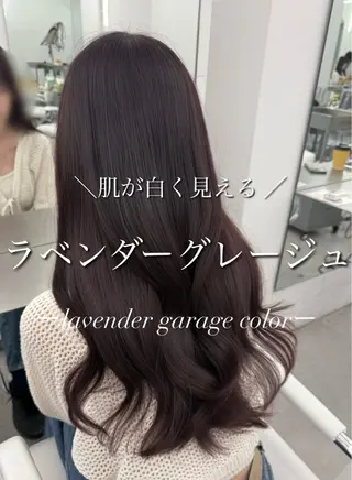 セミロング カラー 韓国レイヤーカット 難波のヘアスタイル