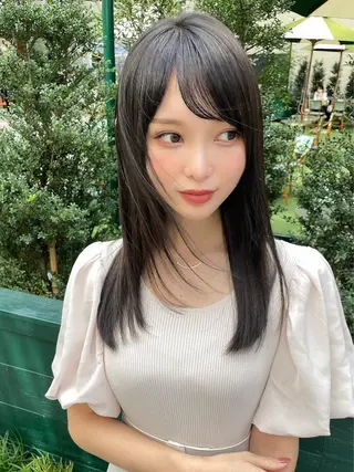 セミロング カラー 銀座店店長💎片桐 💎のヘアスタイル