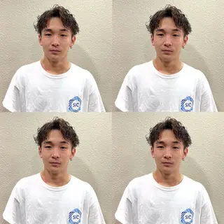ショート パーマ メンズ 茅ヶ崎パーマ特化/ スパイラル/ハルキのヘアスタイル