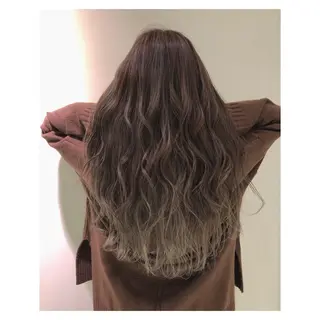 セミロング カラー パーマ ヘアアレンジ メンズ EARTH長岡店🩵 石原莉穂のヘアスタイル