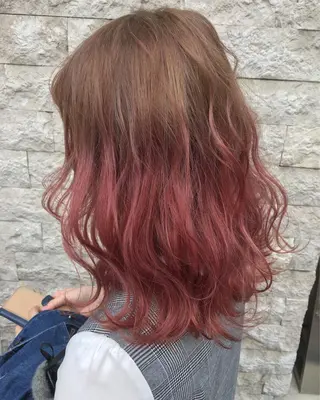 ミディアム カラー ヘアアレンジ エクステの神様 ▫️原島ユウヤ▫️のヘアスタイル