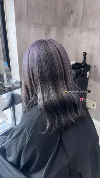 ミディアム カラー 🎨𖥔ׁTOMO♡ 🎀ゆるふわガーリーのヘアスタイル