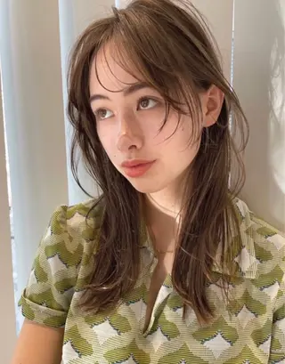 セミロング カラー TRICCA 銀座所属・奏羽　"メンズ ・パーマ・ショート"のヘアスタイル