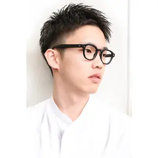 ショート パーマ ヘアアレンジ メンズ Breath beauu Kobe 神戸 三宮【ブレス ボー コウベ】所属・二ツ石 舞幸のヘアスタイル