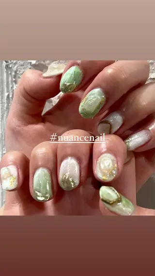 ネイル 淡色ネイル 🎀moeのネイルデザイン