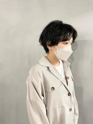 ショート カラー パーマ ヘアアレンジ メンズ キッズ ネイル マツエク・マツパ アイブロウ #tag 稗田綾加のヘアスタイル