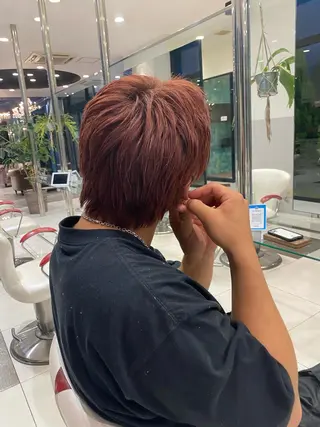 ミディアム カラー メンズ 海外カラー白髪ぼかし ティファニーサユリのヘアスタイル