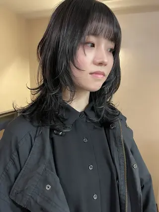 ミディアム カラー 安部佑哉/ハイトーン /レイヤー/グランジのヘアスタイル