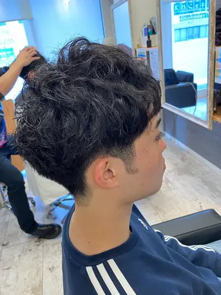 パーマ メンズ メンズ特化/パーマ/ フェードWATARUのヘアスタイル