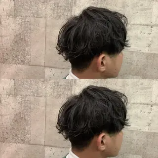 パーマ メンズ 小野寺空也✂️ 似合わせショートのヘアスタイル