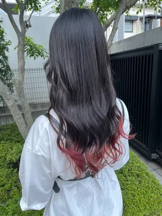 ロング カラー 💕ブリーチ/ヘアメ 🎀YUUKAのヘアスタイル