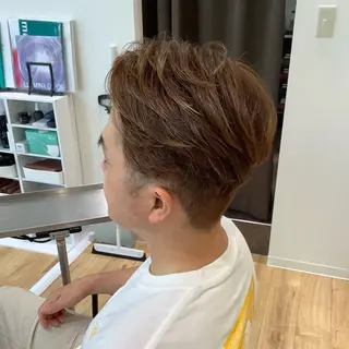 ショート カラー メンズ エイジングケア特化 美容師✂️山崎竜二のヘアスタイル