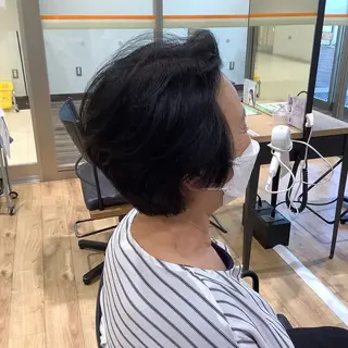 ショート カラー パーマ エイジングケア特化 美容師✂️山崎竜二のヘアスタイル