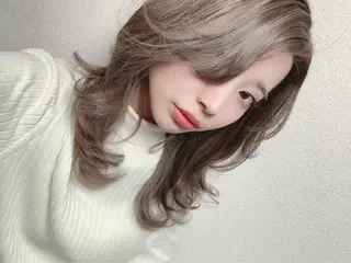 セミロング カラー #ケアブリーチ# MASAのヘアスタイル