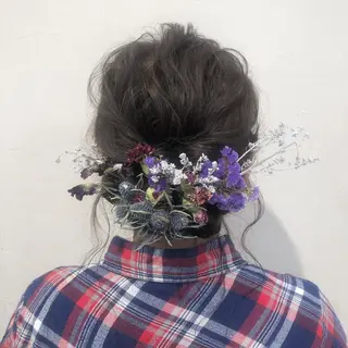 ヘアアレンジ レイヤーカット/ 透明感カラーmikuのヘアスタイル