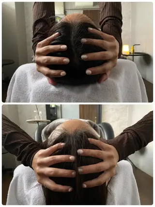 海外風カーテンバング Mao広尾美容室のヘアスタイル