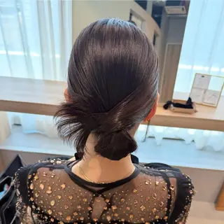ミディアム ヘアアレンジ ヘアメイク専門サロンFelice所属・褒められヘアメイク ‎🤍みおのヘアスタイル