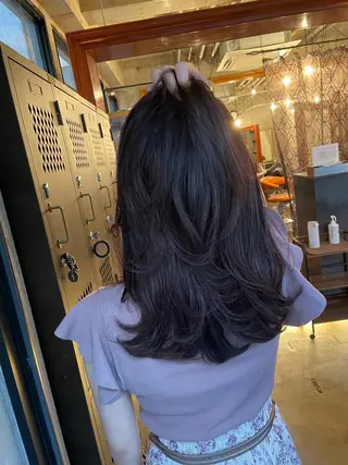ロング 人気のレイヤーカット TAROのヘアスタイル
