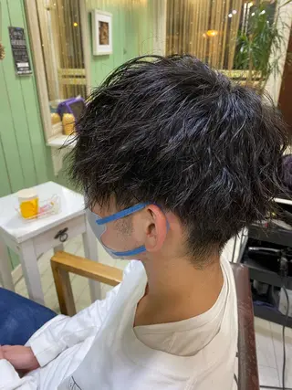 メンズ 🩶西 雪乃/透明感 くすみカラー🫧のヘアスタイル