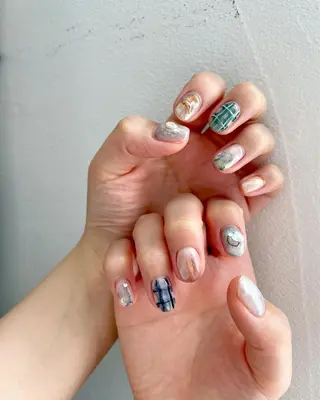 ネイル 甲府市徳行 🧸prunelleのネイルデザイン