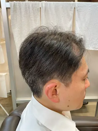 ショート メンズ メンズパーマ特化 カバヤマ　リョウのヘアスタイル