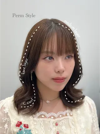 パーマ ARMONY モモのヘアスタイル