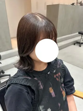 セミロング カラー SOYON Reiのヘアスタイル