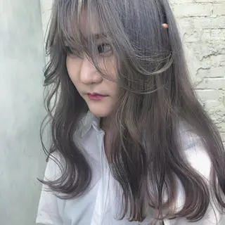 ロング カラー ORIKA 美容室のヘアスタイル