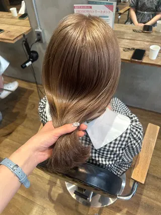 ミディアム カラー La fith hair cheval　熊本店所属・透明感カラー🧸🫧 WAKOのヘアスタイル