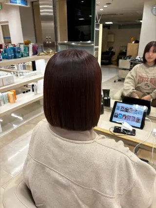 ショート 推し活/韓国/ブリー チカラーminamiのヘアスタイル