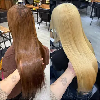 ロング KEISUKE/ ブリーチ🧡エクステのヘアスタイル