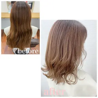 セミロング GRANLUSSO 〜グランルッソ駅前店所属・木口 嘉美のヘアスタイル