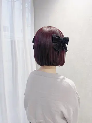 ミディアム カラー 🍓艶モテ暖色カラー 🎀mayu🍓のヘアスタイル
