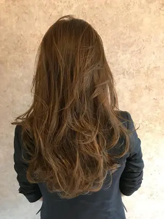 ミディアム カラー hair salon darts所属・髪質改善/美髪ケア ✨岡野右京のヘアスタイル