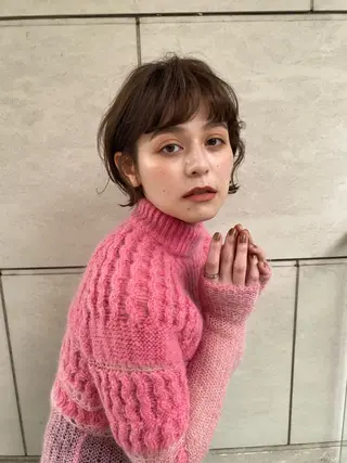 ショート 頭皮につけないカラー /白髪ぼかし/実加永のヘアスタイル