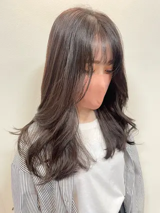 セミロング カラー メンズパーマ✨️村越 雄斗のヘアスタイル