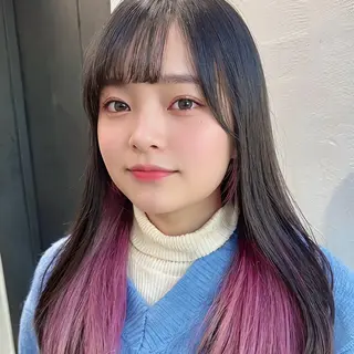 セミロング カラー インナーカラー/レイ ヤーカット♡/マキシのヘアスタイル