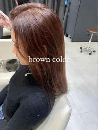 ロング k-twoたき✨艶感 カラー/美髪矯正のヘアスタイル